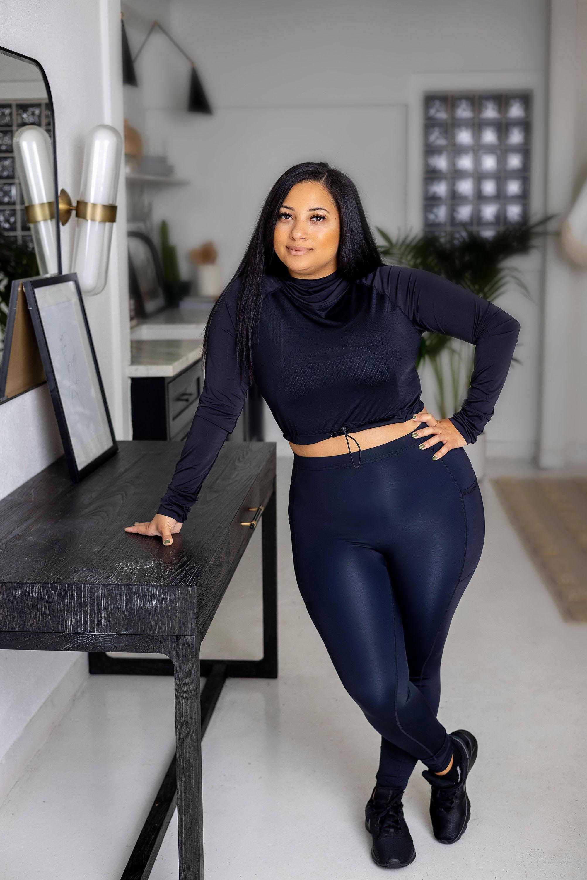 Power High waist Compression Leggings Black